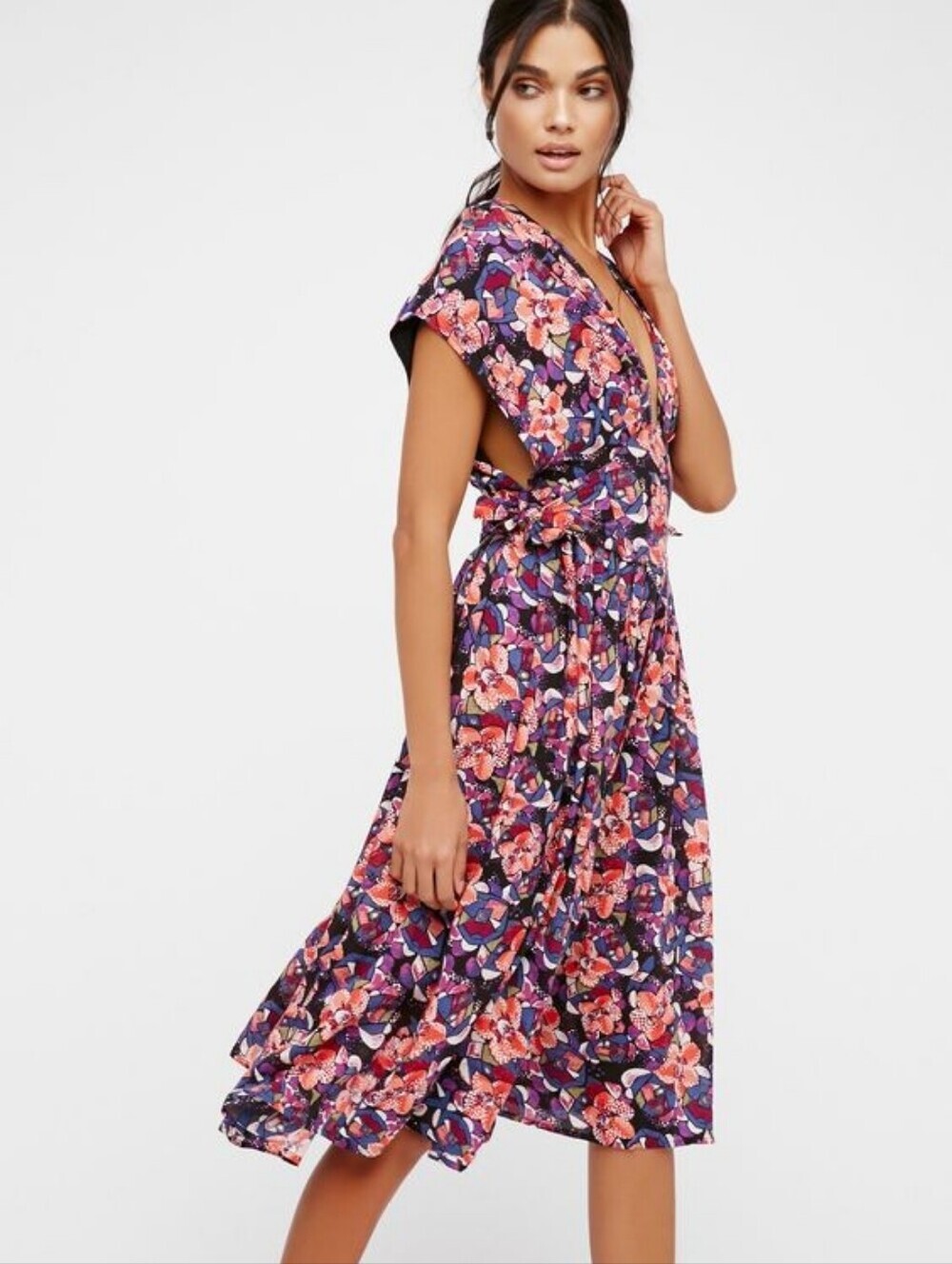 Free People Fitting In Floral Party Dress Women's XS Feminine Romantic Wedding